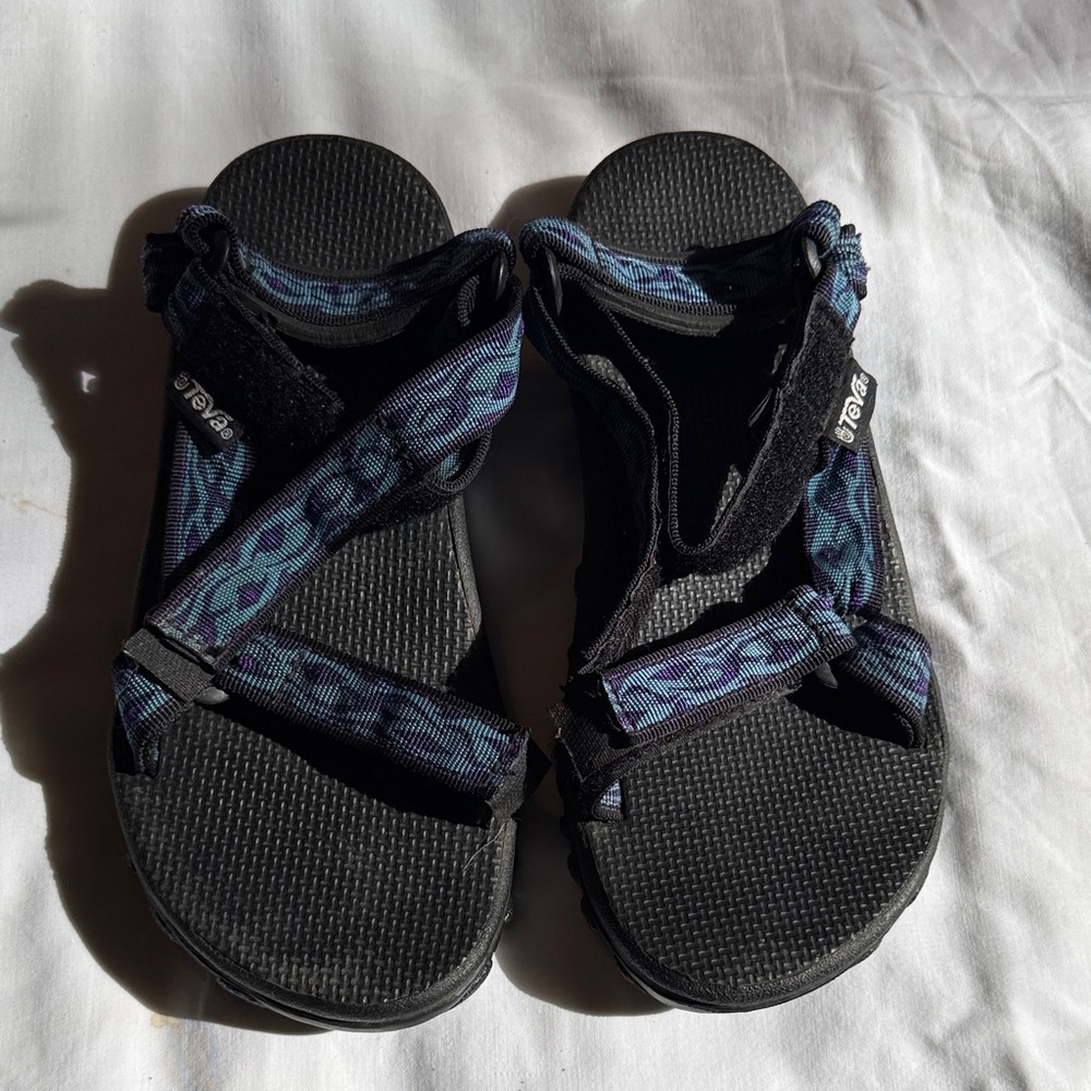 Teva Black and Navy Sandals